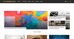 Desktop Screenshot of maketecheasier.com