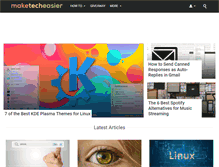 Tablet Screenshot of maketecheasier.com